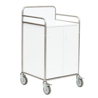 Cupboard Trolley white Medvana UK