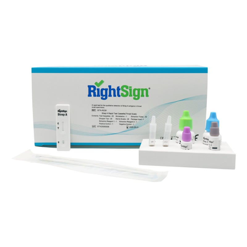 RightSign Streptococcus-A Test, 25 tests Medvana UK
