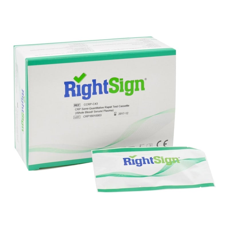 Right Sign semi-quantitative CrP-Test, 25 Cartridges Medvana UK