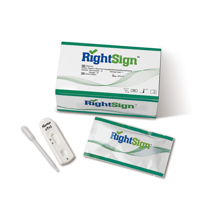 Right Sign cTnI Troponin Test, 10 Pcs. Medvana UK