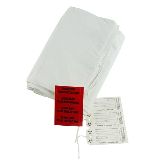 Single-Use Body Bag, white Medvana UK