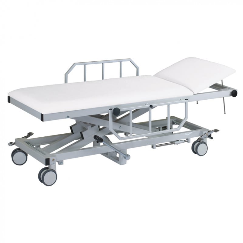Height-Adjustable Patient Transport Trolley 65 cm | black Medvana UK