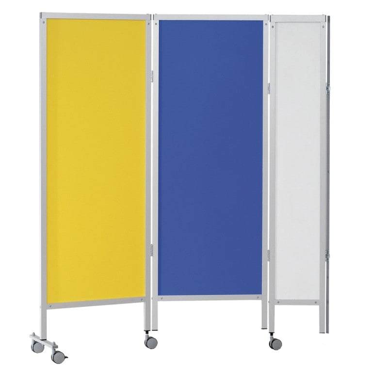 Partition with Wall Connector 4.5 sections | red panels Medvana UK