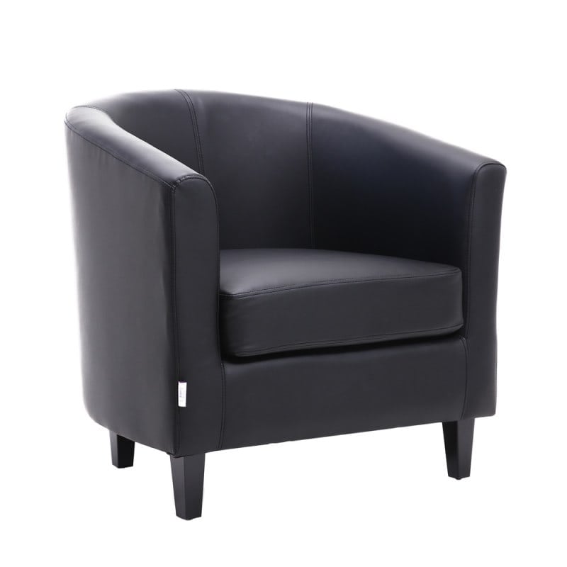 Armchair for Waiting Rooms black Medvana UK
