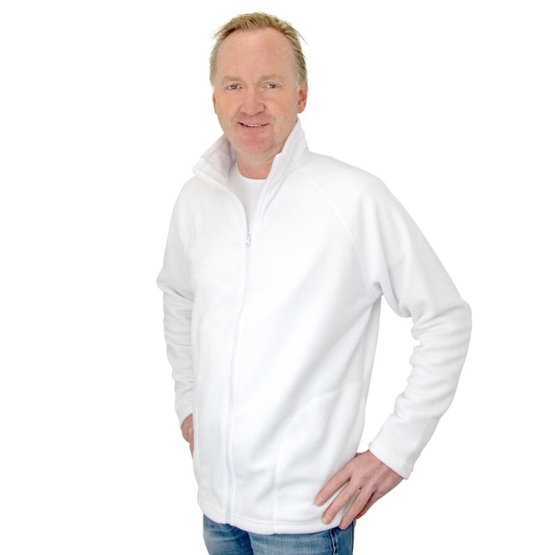 Fleece Jacket "Ruben" weiß | XL Medvana UK