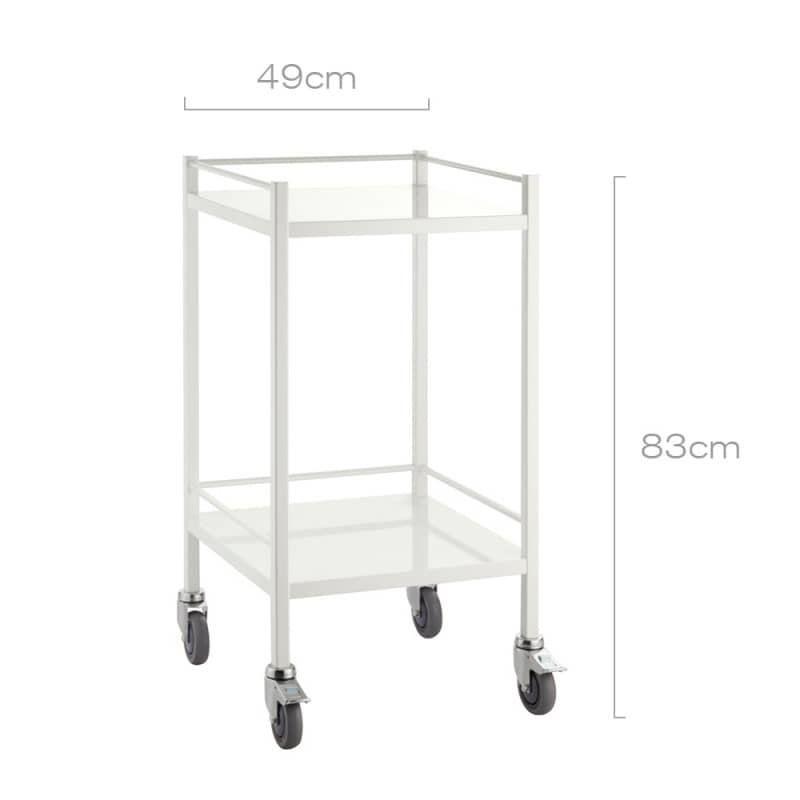 Stainless Steel Medical Trolley 49 cm Medvana UK