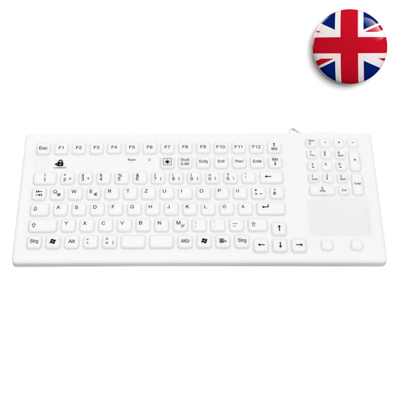 Silicone Keyboard with Touchpad US-EU Medvana UK