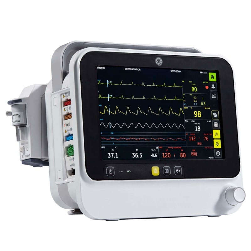 GE Healthcare Patient Monitor B125 (12.1) | with GE SpO2 & printer Medvana UK