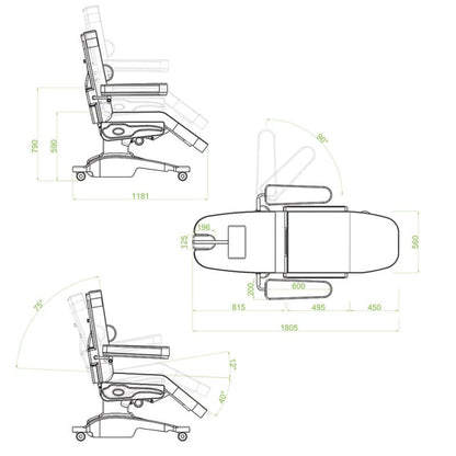 «Comfysit» Electric Blood Drawing Chair lavender