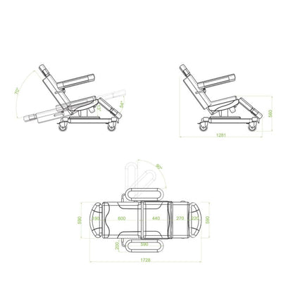 Phlebotomy and Dialysis Chair «Micra» yellow Medvana UK