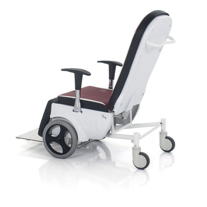 Patient Transport Chair «Gamma» wine red Medvana UK