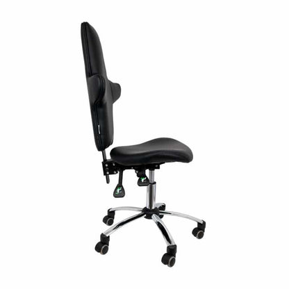 Swivel Chair with High Backrest black Medvana UK