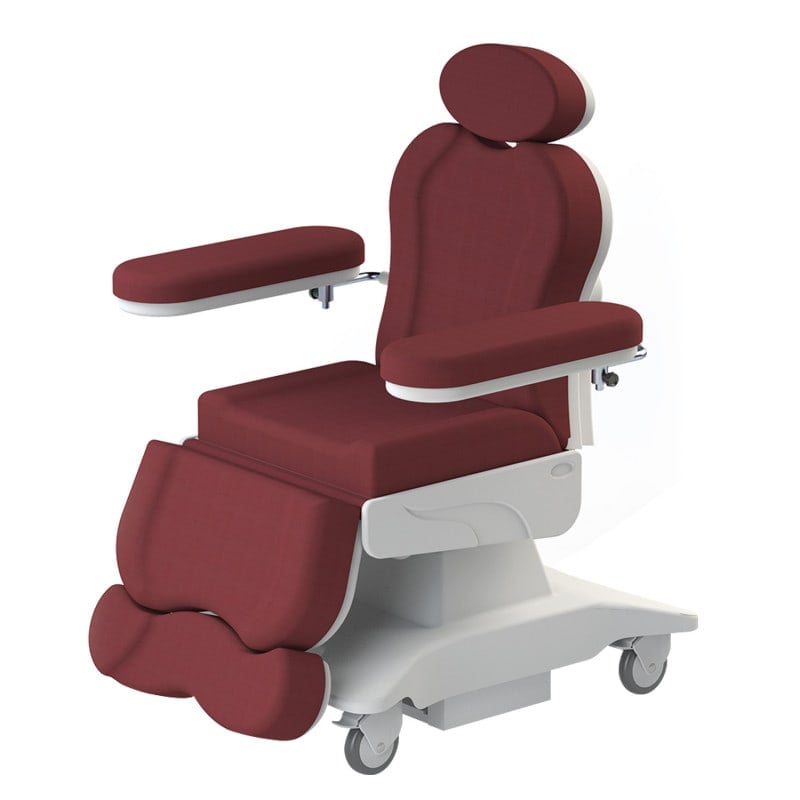 Avangarde Blood Transfusion Chair wine red Medvana UK