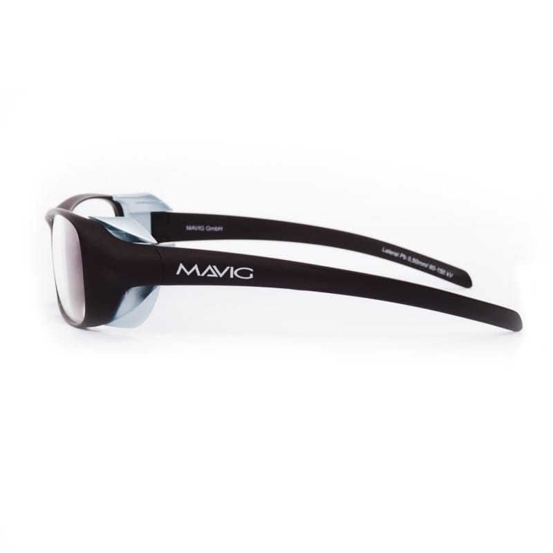 MAVIG X-Ray Protective Glasses BR126 S-M | Pb 0.75 mm | cocoa - light blue