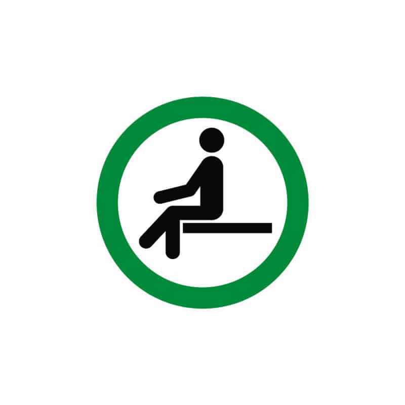 Sticker "sitting forbidden-allowed" Medvana UK