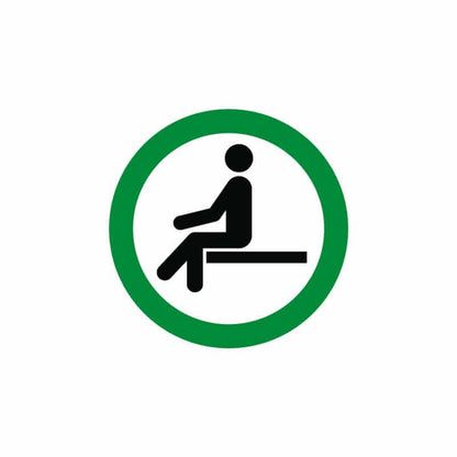 Sticker "sitting forbidden-allowed" Medvana UK