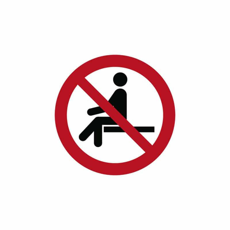 Sticker "sitting forbidden-allowed" Medvana UK