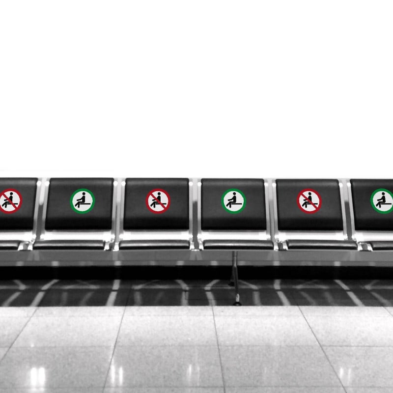 Sticker "sitting forbidden-allowed" Medvana UK