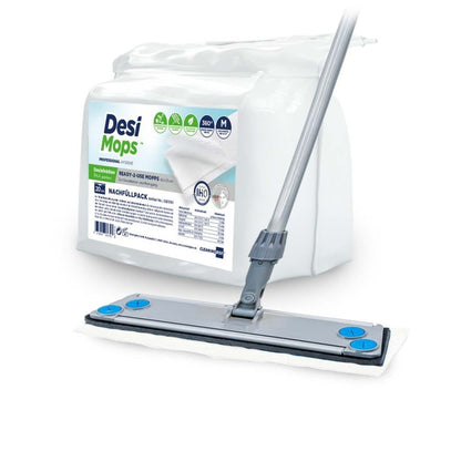 DesiMops Disinfectant Mops Refill Pack 20 m² (white), 2 x 20 PCS Medvana UK