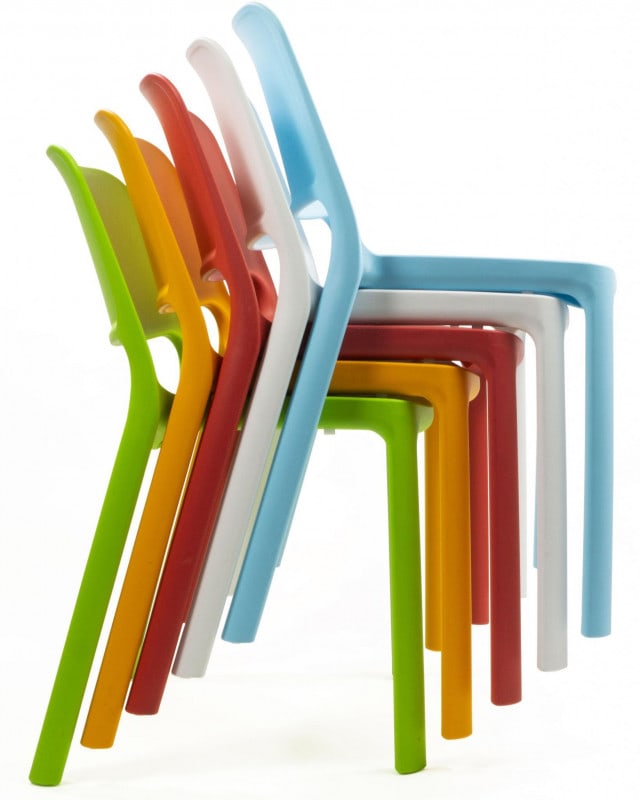 Stacking Chair white Medvana UK