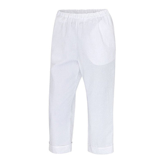 Women's Seersucker ¾ Length Trousers 46
