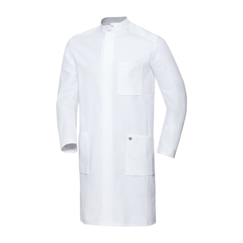 Men's Lab Coat with Stand-Up Collar 44n Medvana UK