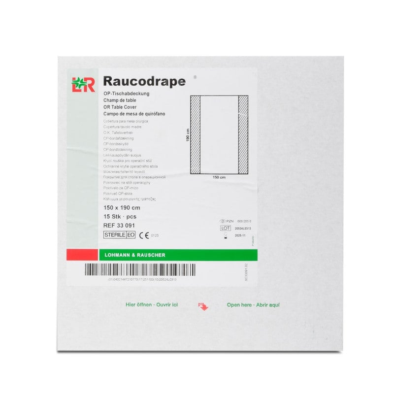 Raucodrape® OR Table Cover 120 x 140 cm, 26 PCS Medvana UK