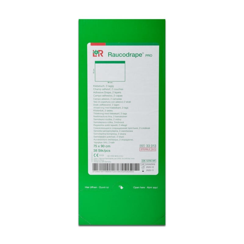 Raucodrape® PRO OR Adhesive Drapes 50 x 50 cm, 80 PCS Medvana UK