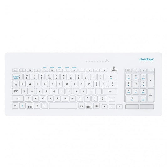GETT CK5 Cleankeys® Glass Keyboard US-EU Medvana UK