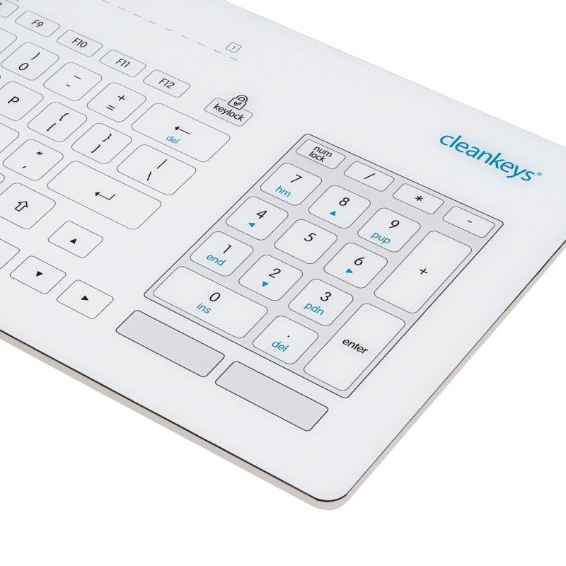 GETT CK5 Cleankeys® Glass Keyboard US-EU Medvana UK