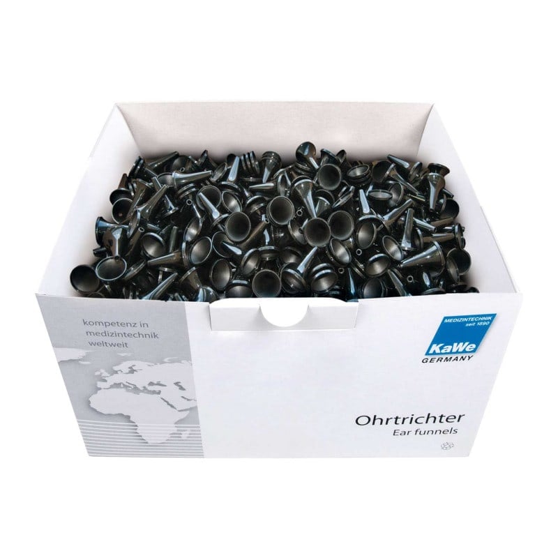 KaWe Disposable Ear Funnels, black 4 mm Medvana UK