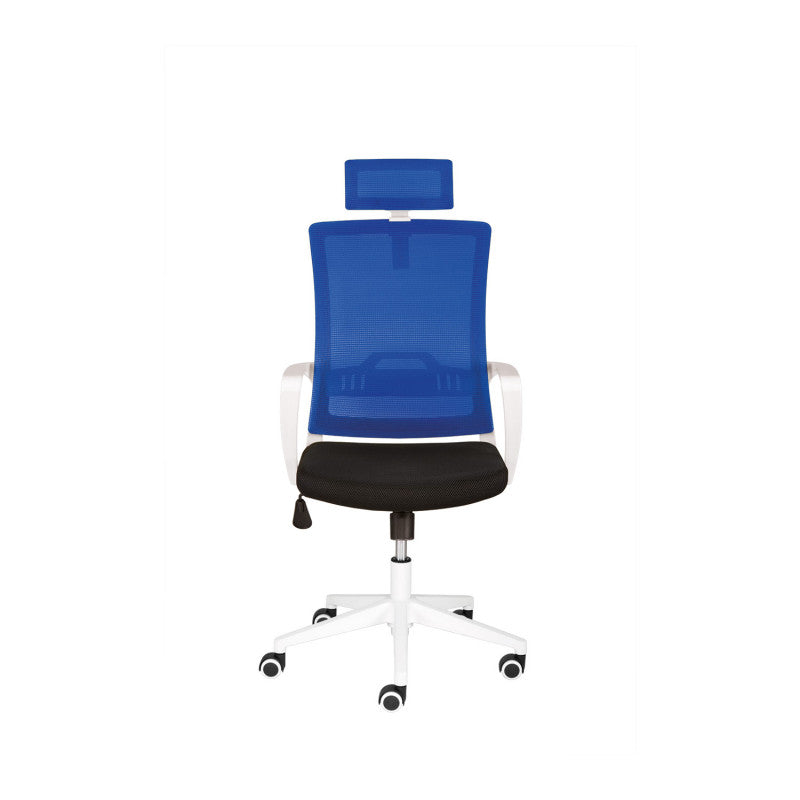 mySTUDIO Swivel Chair white, blue Medvana UK