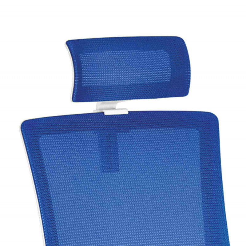 mySTUDIO Swivel Chair white, blue Medvana UK