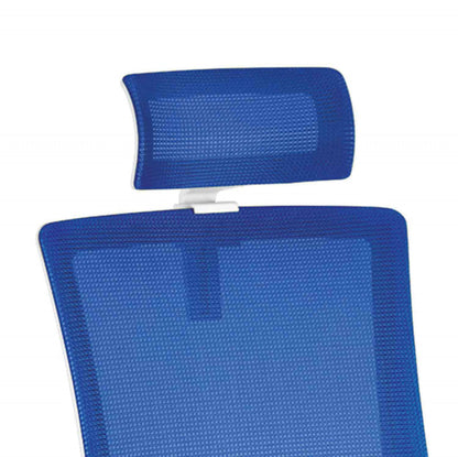 mySTUDIO Swivel Chair white, blue Medvana UK