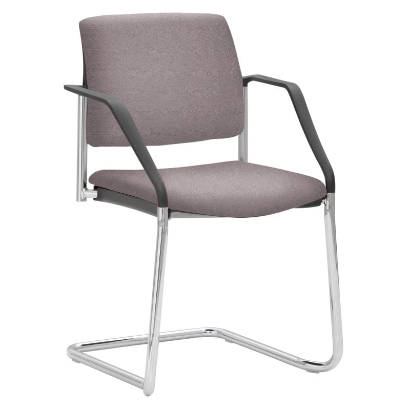 myPLANO Stackable Cantilever Chair chrome | dark blue Medvana UK