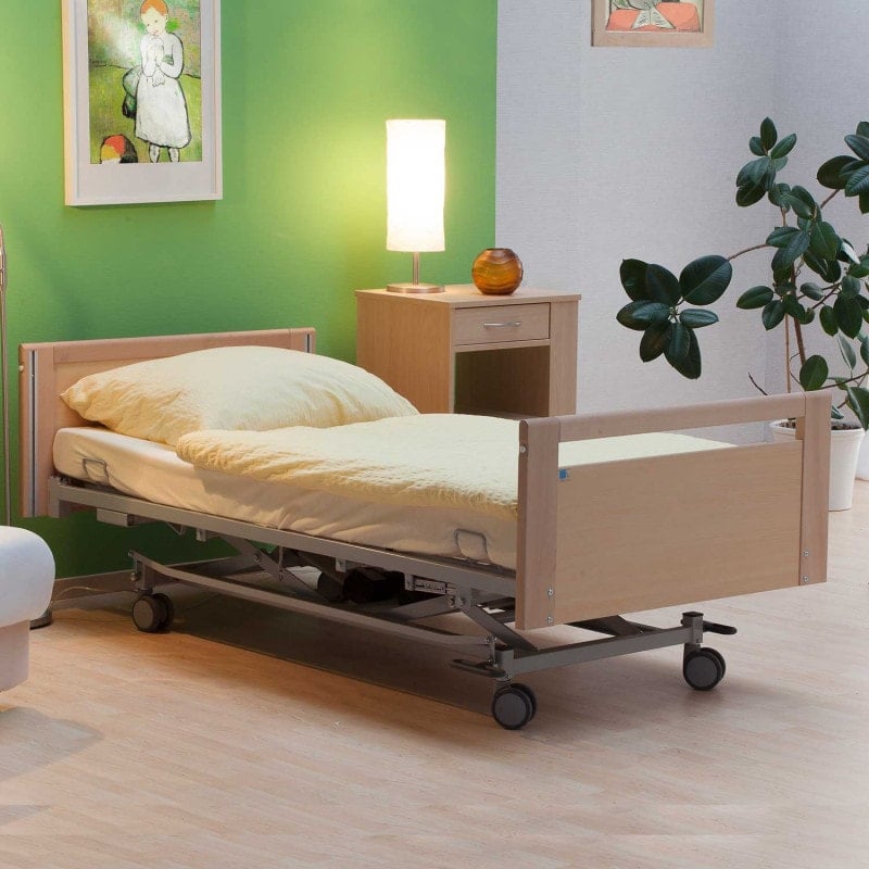Allegra Nursing Bed with wooden slatted base Medvana UK