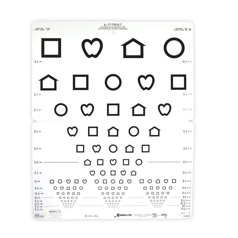 Lea SYMBOLS® 15 Line Folding Distance Chart Medvana UK