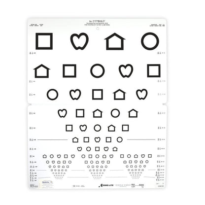 Lea SYMBOLS® 15 Line Folding Distance Chart Medvana UK