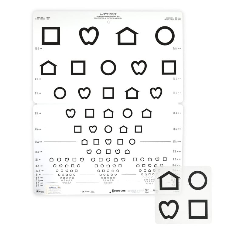 Lea SYMBOLS® 15 Line Folding Distance Chart Medvana UK