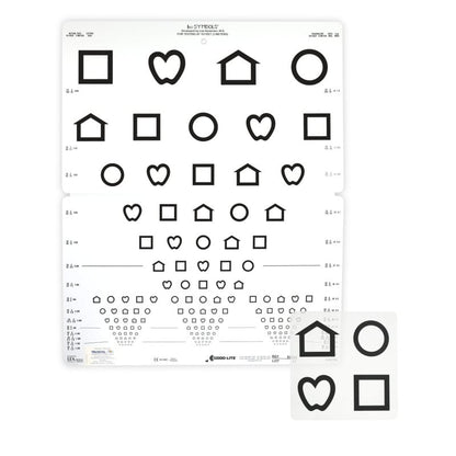 Lea SYMBOLS® 15 Line Folding Distance Chart Medvana UK