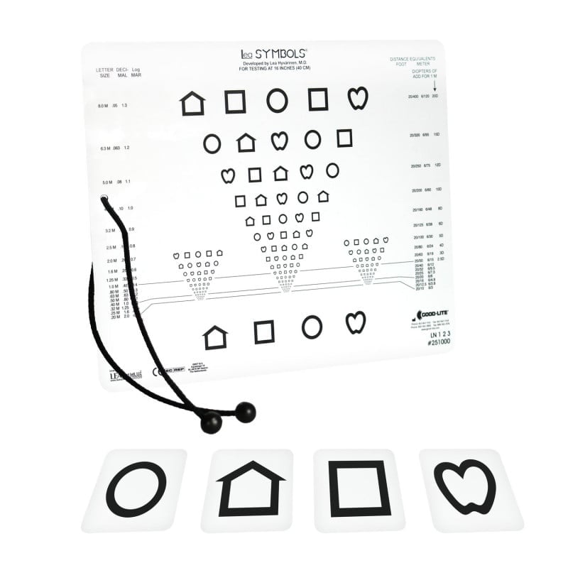 LEA SYMBOLS® & LEA NUMBERS® Near vision Card Medvana UK