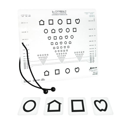 LEA SYMBOLS® & LEA NUMBERS® Near vision Card Medvana UK