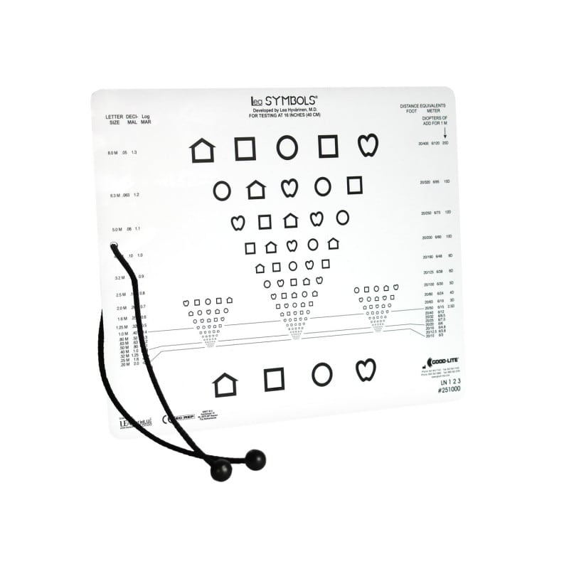 LEA SYMBOLS® & LEA NUMBERS® Near vision Card Medvana UK