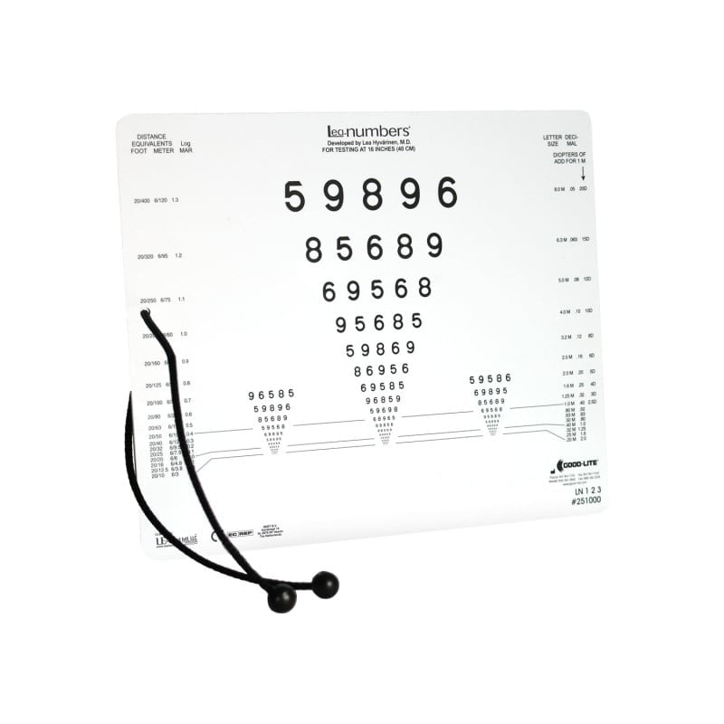 LEA SYMBOLS® & LEA NUMBERS® Near vision Card Medvana UK