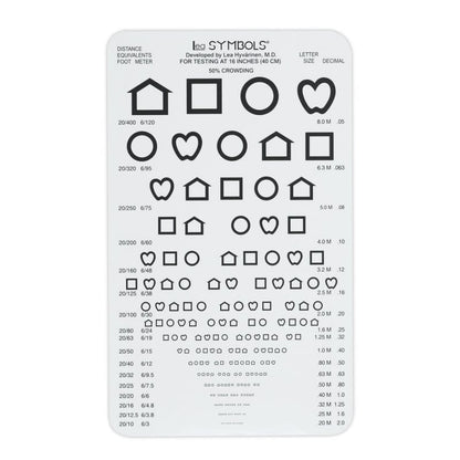 LEA SYMBOLS® Pocket-Sized Near Vision Card Medvana UK