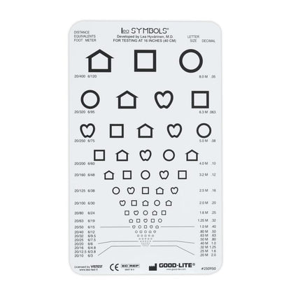 LEA SYMBOLS® Pocket-Sized Near Vision Card Medvana UK