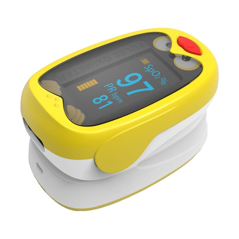 Pulse Oximeter for Children yellow Medvana UK