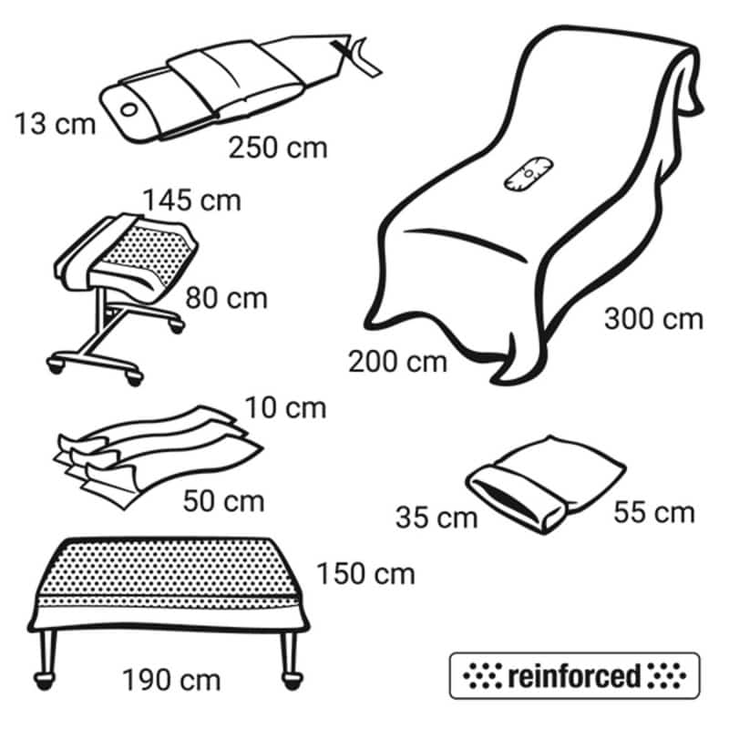 Foliodrape® Protect Plus Arthroscopy Set for the knee (8 PCS) Medvana UK