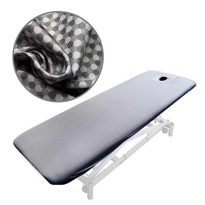 TOUCHME Treatment Table Covers with face cut-out, 80 x 195 cm | Hexagon dark Medvana UK