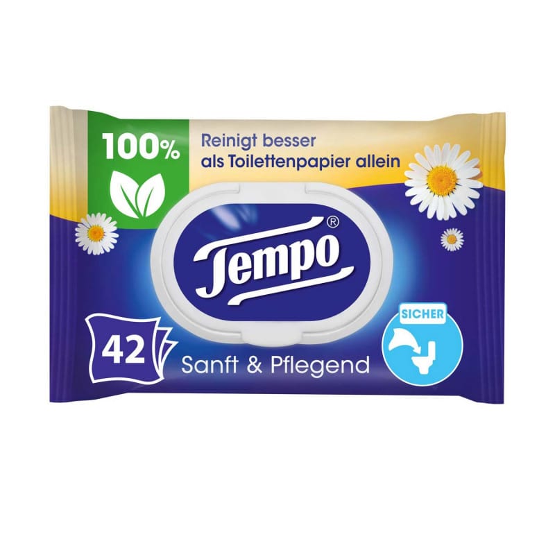 TEMPO Moist Toilet Tissues Soft &amp; Sensitive Medvana UK